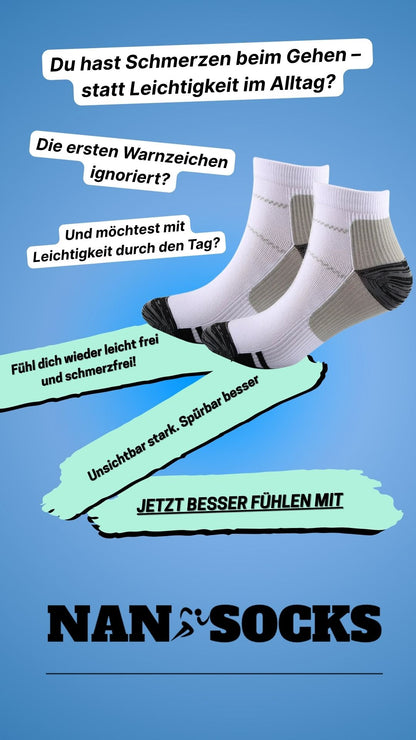 NanoSocks FußVital Pro – Spürbare Entlastung ab dem ersten Schritt